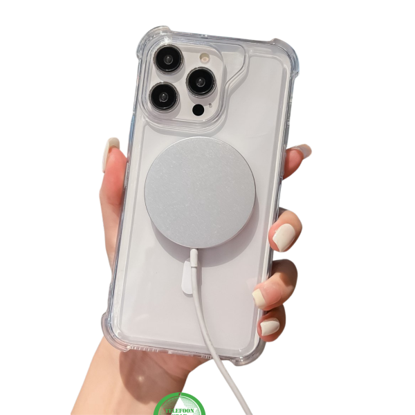 MagSafe Hoesje voor iPhone 16 Pro max Silicone &ndash; Transparant, Flexibel &amp; Compatible | Telefoonstar – foto 4