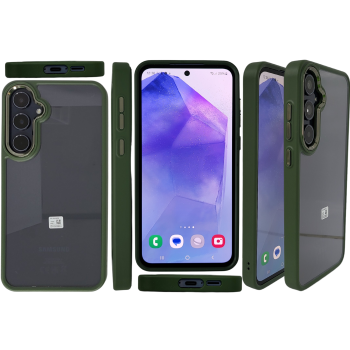 Samsung Galaxy A36 Zwart-Groen Hoesje – Schokbestendige Backcover