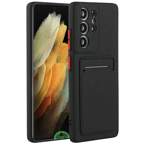 Zwart Transparant Hoesje voor Samsung S25 Ultra met Kaartvak, Praktisch, Slank &amp; Shockproof – foto 5