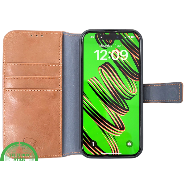 iPhone 15 Pro 2-in-1 Bookcase Hoesje Bruin &ndash; Magnetisch &amp; Stijlvol | Telefoonstar – foto 4