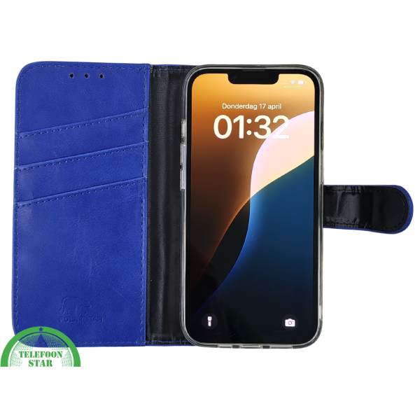 Blauw Bookcase Hoesje iPhone 13 EN 14  Wallet Case met Magneetsluiting Telefoonstar – foto 4