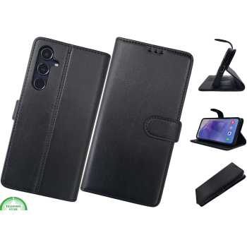 A17 Lichtzwart Boek Case Leer Stijlvolle en Beschermende Wallet Case