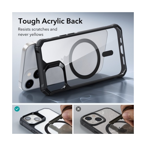 iPhone 13 Armor HaloLock hoesje zwart doorzichtig – foto 2
