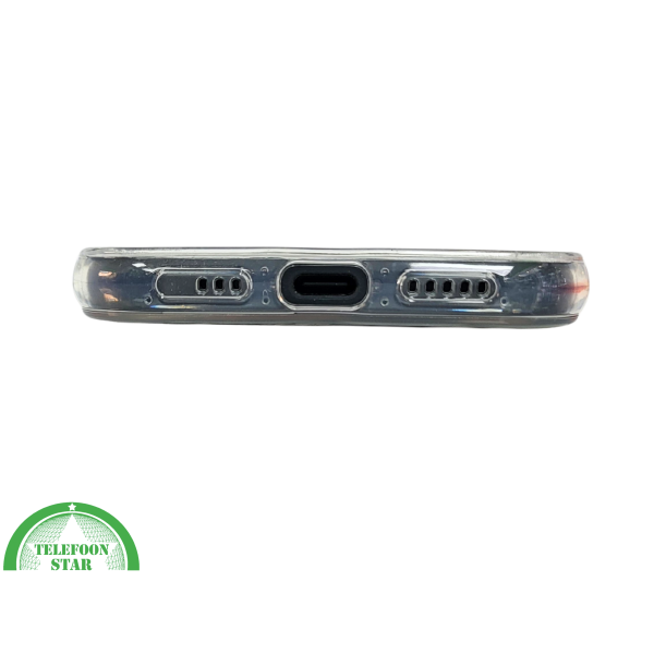 iPhone 15 Hoesje &ndash; Transparant met Zwarte Tulpenprint | Stijlvol, Nederlands &amp; Beschermend – foto 4