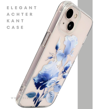 Protectcase iPhone 13 / 14 Transparant Hoesje met Zwarte Rand &ndash; Slanke Bescherming