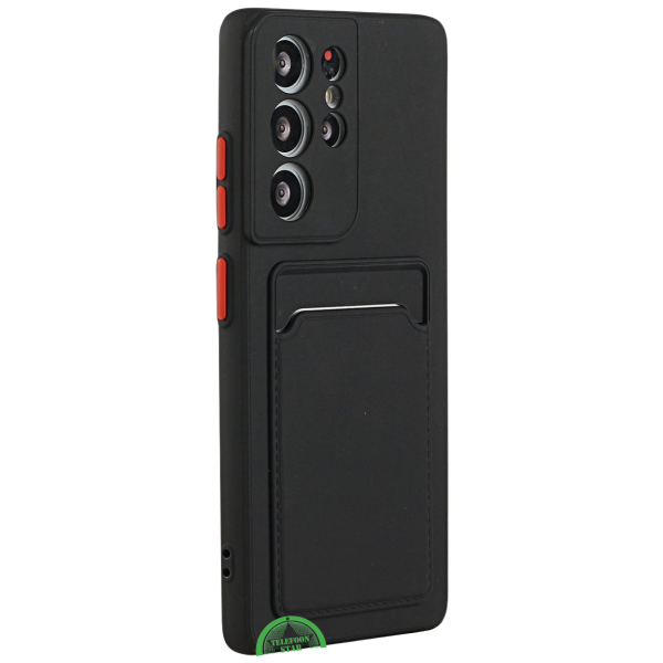 Zwart Transparant Hoesje voor Samsung S25 Ultra met Kaartvak, Praktisch, Slank &amp; Shockproof – foto 6
