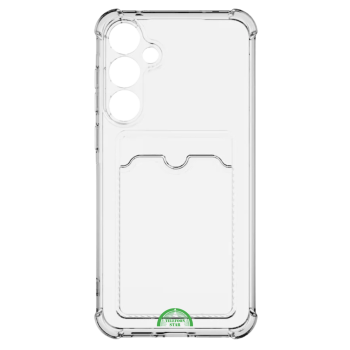 Hoesje voor Samsung S24 Plus Transparant met Kaarthouder, Praktisch, Slank & Schokbestendig