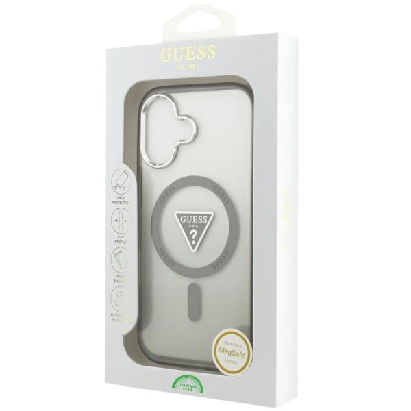 Hoesje iPhone 17 Transparant Grijs MagRing SmokeShield Case – foto 5