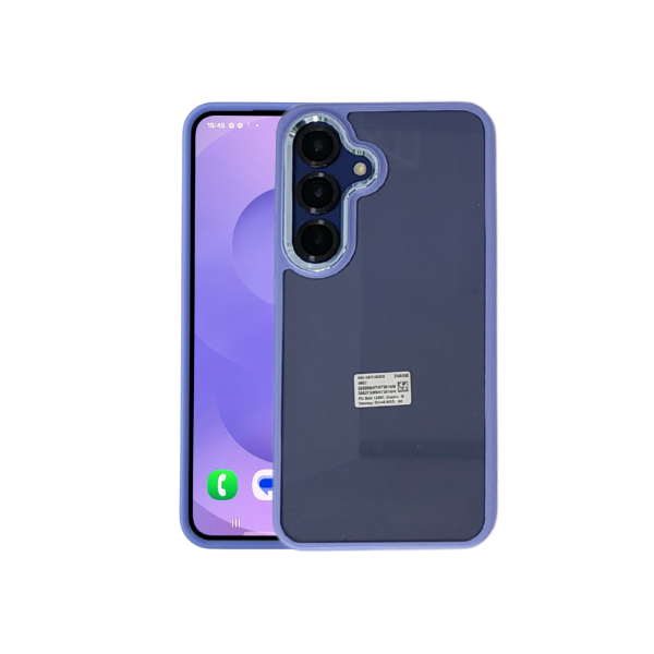 Hoesje voor Samsung Galaxy S26 Plus Transparant met Blauwe Randen – foto 2