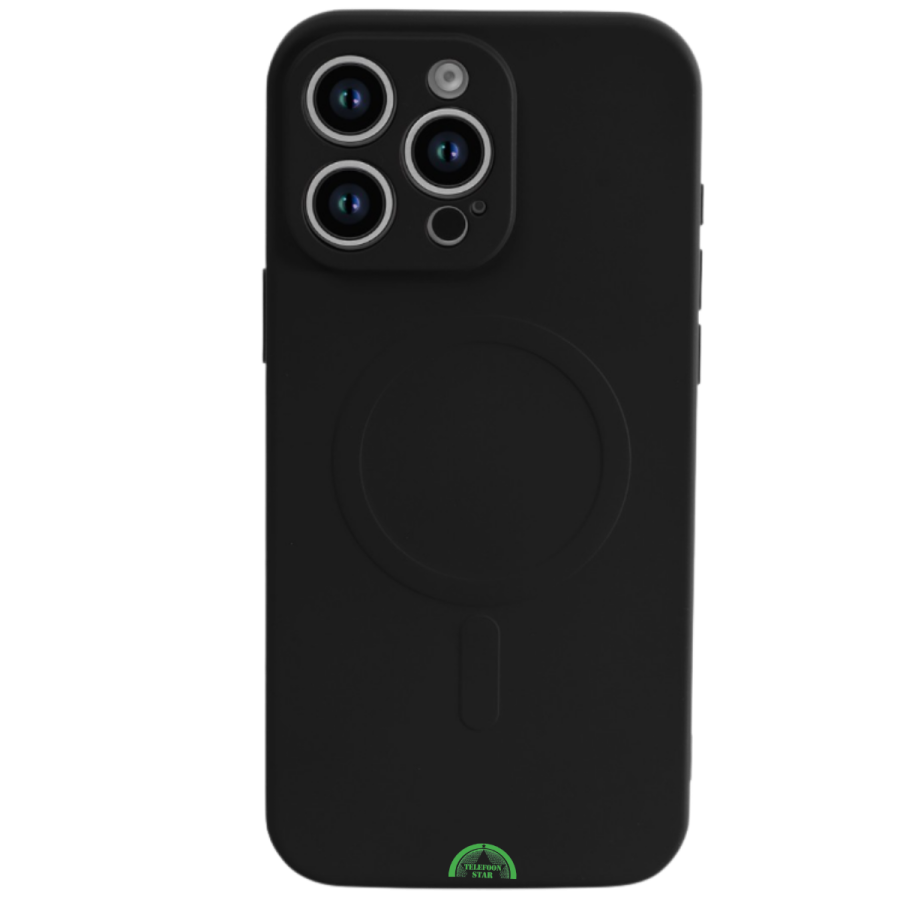 Hoesje voor iPhone 15 Pro &ndash; Zwart MagSafe, Silicone