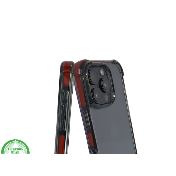 iPhone 16 Pro Rood Hoesje Met Transparante Achterkant Stevige Randbescherming – foto 6