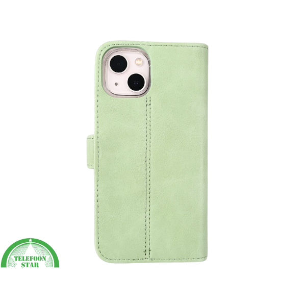 Mintgroen Bookcase Hoesje iPhone 13 en 14 Wallet Case met Magneetsluiting | &euro;14,95 – foto 3