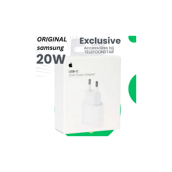 Originele Apple 20W USB-C Power Adapter &ndash; Snelle en Veilige Oplader voor iPhone en iPad – foto 2