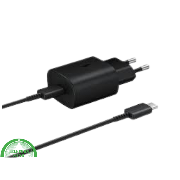 OpladerStar Fast Charger Travel Adapter 25W Inclusief USB C Kabel (100cm) Zwart – foto 2