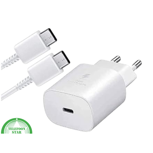 Samsung Adapter (15W PD) met kabel USB-C to USB-C Wit – foto 2