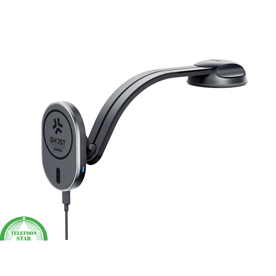 Magnetische Auto Houder met 15W Draadloze Oplader &ndash; Geschikt voor MagSafe