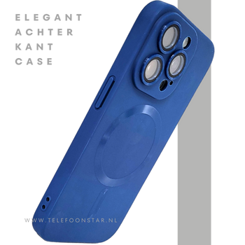 Blauw iPhone 15 Pro Max Hoesje met MagSafe &ndash; Slank & Mat Design | Telefoonstar.nl