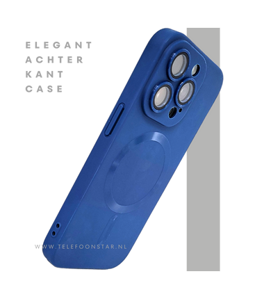 Blauw iPhone 15 Pro Max Hoesje met MagSafe &ndash; Slank & Mat Design | Telefoonstar.nl