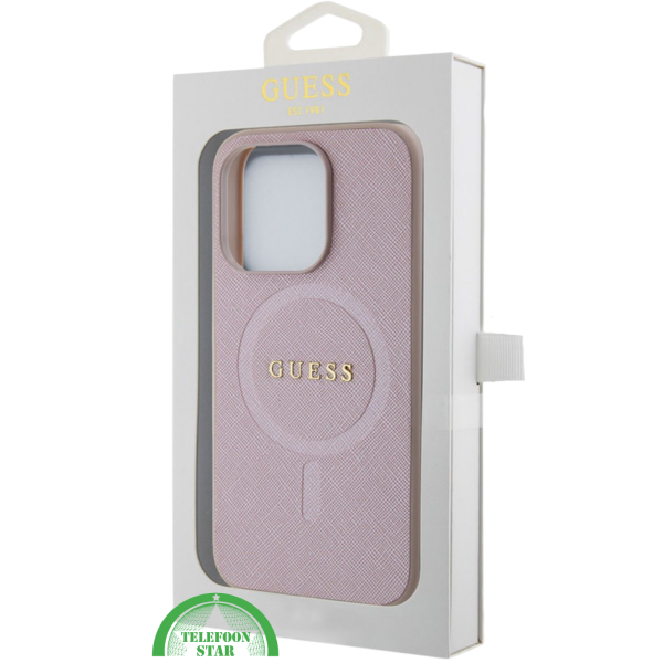 Hoesje voor iPhone 15 Pro &ndash; Lichtroze Design met Gouden Detail – foto 4
