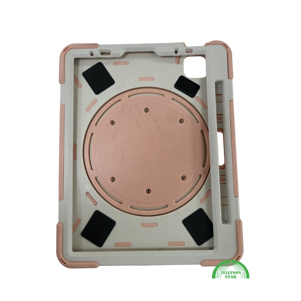 Shockproof Kinder Hoes voor iPad Air 4 10.9 (2020) &ndash; 360&deg; Draaibare Handgreep &amp; Standaard &ndash; Roze – foto 2