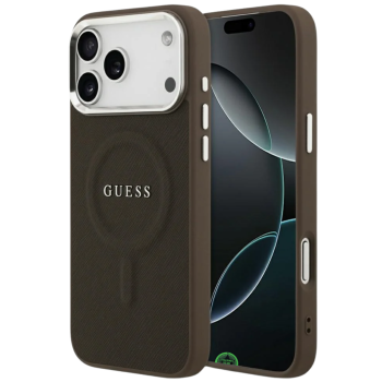 Hoesje voor iPhone 17 Pro Bruin Guess Slank, stevig en nauwkeurig