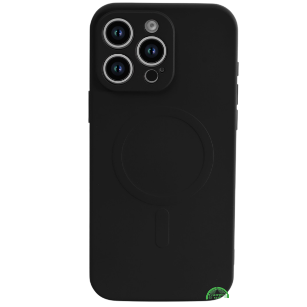 Hoesje voor iPhone 14 Pro Max Zwart MagSafe Silicone – foto 6