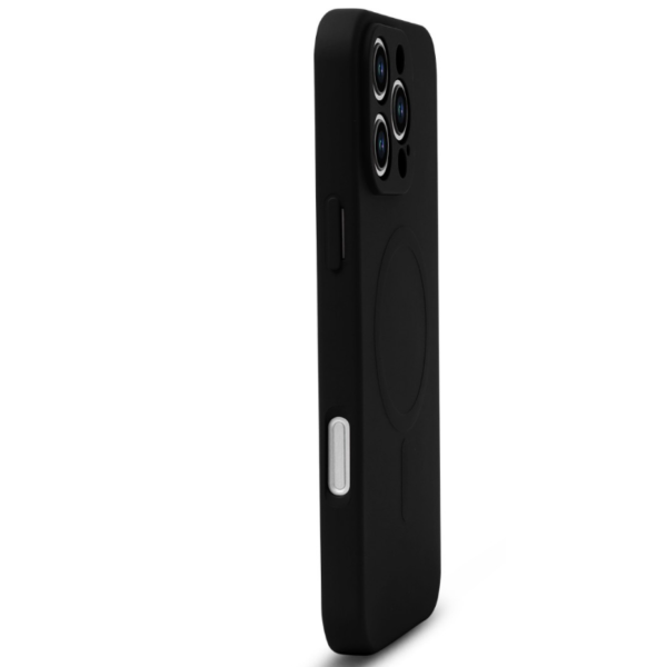 Hoesje voor iPhone 14 Pro Max Zwart MagSafe Silicone – foto 2