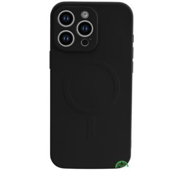 Hoesje voor iPhone 15 Pro Max Zwart MagSafe Silicone