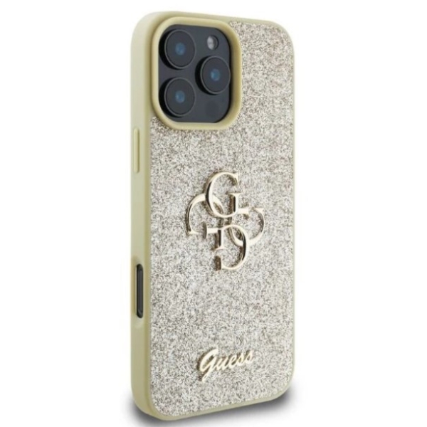 Guess Gouden Glitter Hoesje voor iPhone 16 Pro Max – foto 2