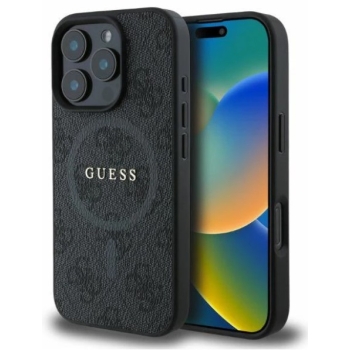 Guess MagSafe Hoesje Zwart iPhone 16 Pro