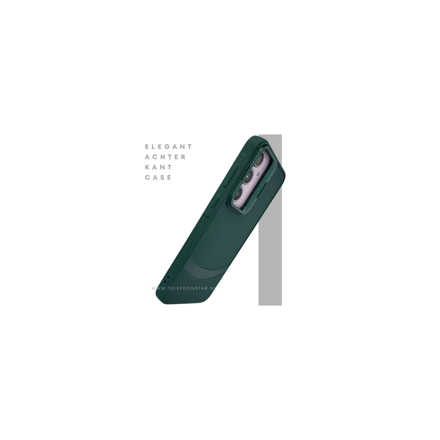 Hoesje voor Samsung A37 Groen met Camera Slider