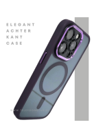 Transparant Paars iPhone 15 Pro Max Hoesje met MagSafe &ndash; Modern & Magnetisch | Telefoonstar.nl