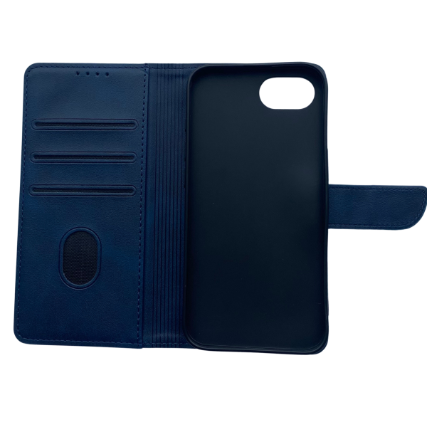 Hoesje voor iPhone 17e blauw Leerlook – foto 5