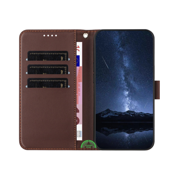 Hoesje voor Xiaomi Redmi A7 Pro Wallet Case Bruin Duurzaam Comfortabele grip – foto 5
