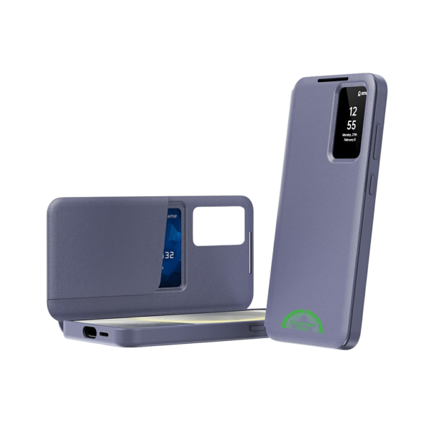 Samsung Galaxy S26 Ultra Paars Wallet Case Met Smart Window Bescherming – foto 2