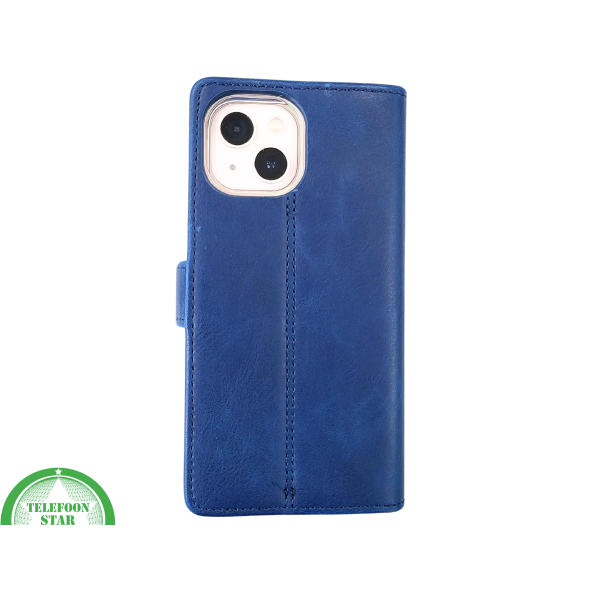 Donkerblauw Bookcase Hoesje iPhone 13 / 14 &ndash; Magneetsluiting en Pasjesvakken | &euro;14,95 – foto 3