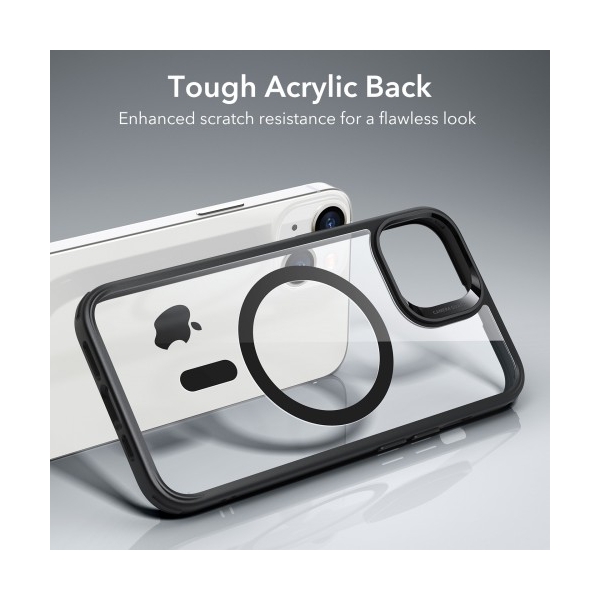 iPhone 14 HaloLock hoesje zwart doorzichtig – foto 3