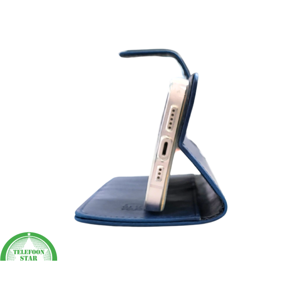 Donkerblauw Bookcase Hoesje iPhone 13 / 14 &ndash; Magneetsluiting en Pasjesvakken | &euro;14,95 – foto 5
