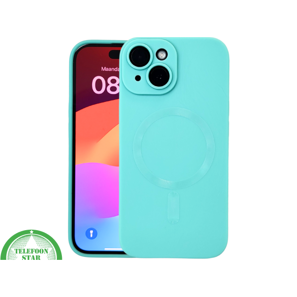 iPhone 15 Hoesje &ndash; Turquoise Met MagSafe | Fris, Functioneel &amp; Kleurvol – foto 3
