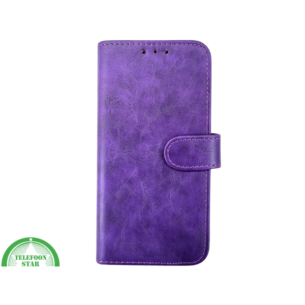 Paars Bookcase Hoesje iPhone 13 / 14 &ndash; Luxe Wallet Case met Magneetsluiting | &euro;14,95 – foto 2