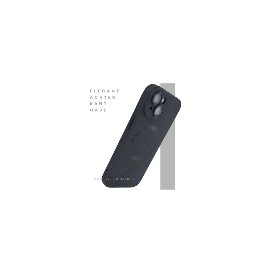 iPhone 15 Plus Hoesje &ndash; Zwart Siliconen met MagSafe | Slank, Sterk &amp; Stijlvol
