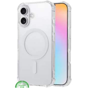 MagSafe Silicone hoesje voor iPhone 16 Plus &ndash; stijlvol, praktisch, veilig, Slank, Schokbestendig & Transparant | Telefoonstar
