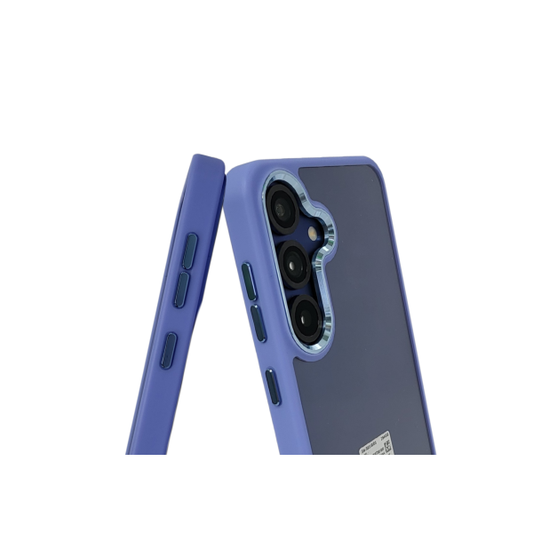 Hoesje voor Samsung Galaxy S26 Plus Transparant met Blauwe Randen – foto 3