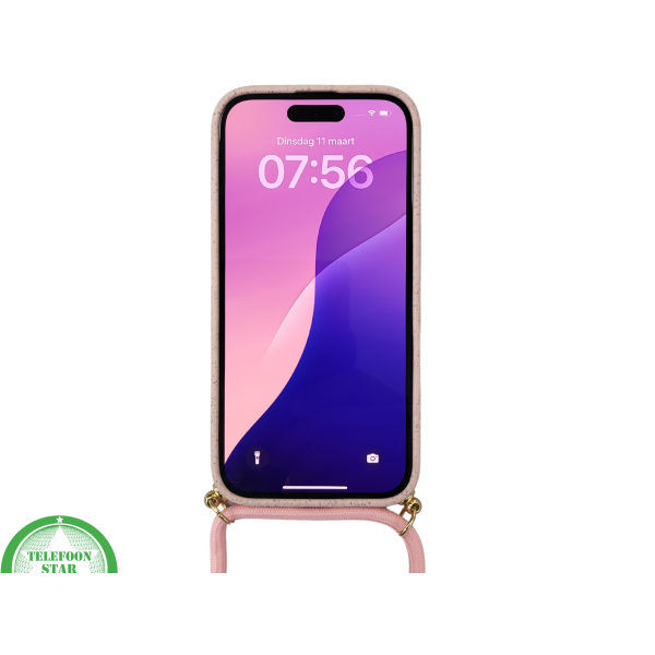 iPhone 16 Hoesje met Koord Roze &ndash; Elegant &amp; Duurzaam – foto 3