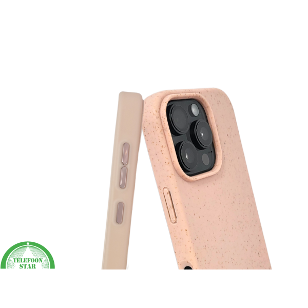 iPhone 16 Pro Max Lichtroze Eco Hoesje Biologisch Afbreekbare Matte Bescherming – foto 6