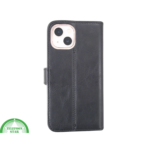 Zwart Bookcase Hoesje iPhone 13 / 14 &ndash; Met Bandje en Standaardfunctie | &euro;14,95 – foto 3