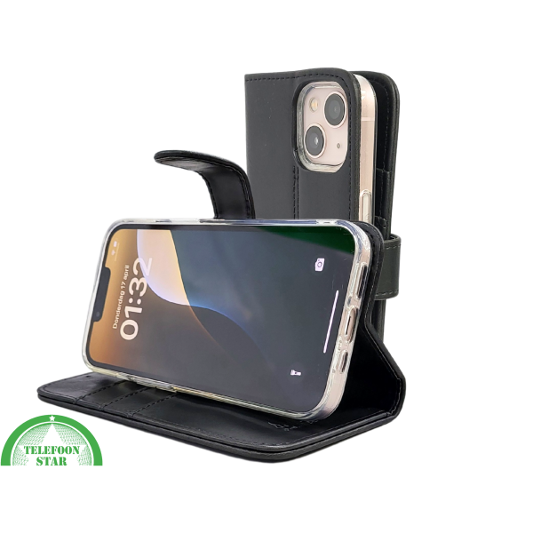 Zwart Bookcase Hoesje iPhone 13 / 14 &ndash; Met Bandje en Standaardfunctie | &euro;14,95 – foto 7