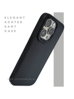 Mat Zwart iPhone 15 Pro Hoesje met Camerabescherming &ndash; Clean & Krachtig | Telefoonstar.nl