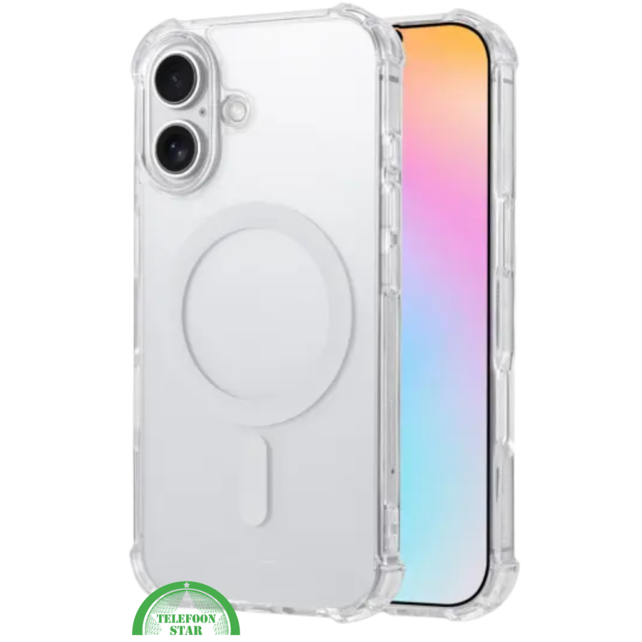 MagSafe Silicone hoesje voor iPhone 17 &ndash; stijlvol, praktisch, veilig, Slank, Schokbestendig &amp; Transparant | Telefoonstar