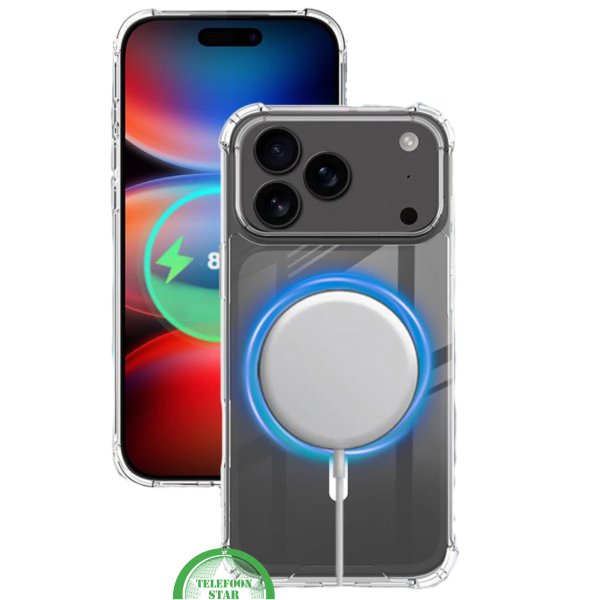 Clear case hoesje voor iPhone 17 Pro Max met MagSafe &ndash; ultra‑dun &amp; stevig, silicone, Slank en flexibel ontwerp | Telefoonstar – foto 5